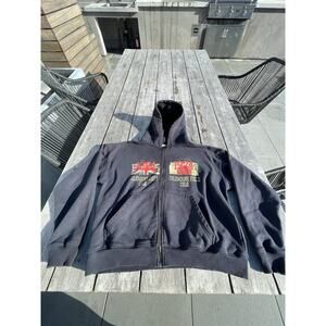 Vintage 1974 “WAR” Columbine Field Colorado Zip Up Hoodie Rare